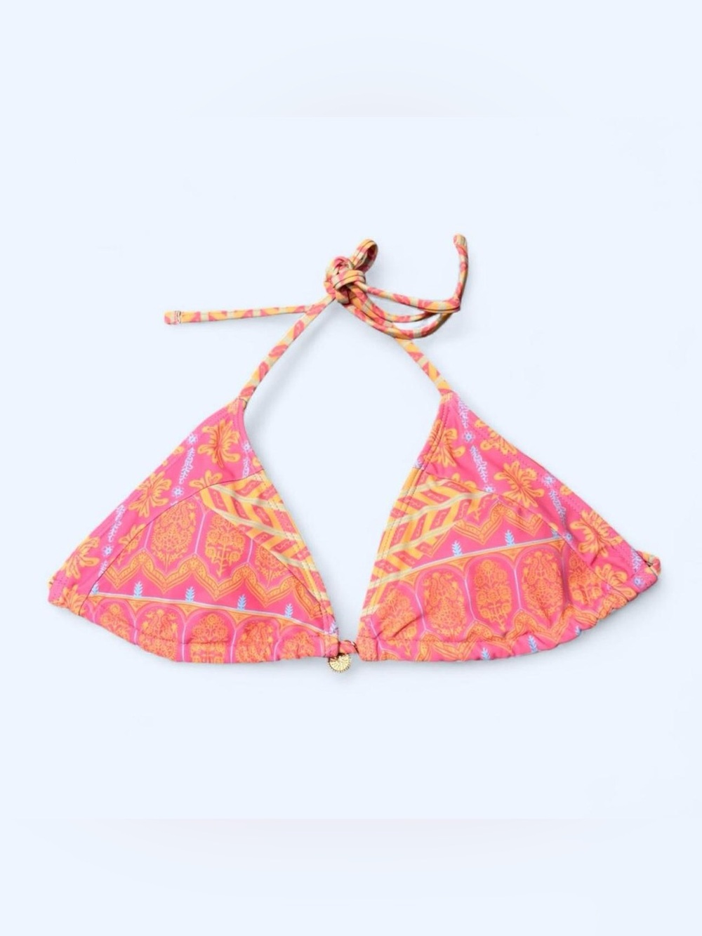 Y2K Pink Floral Bikini Top!